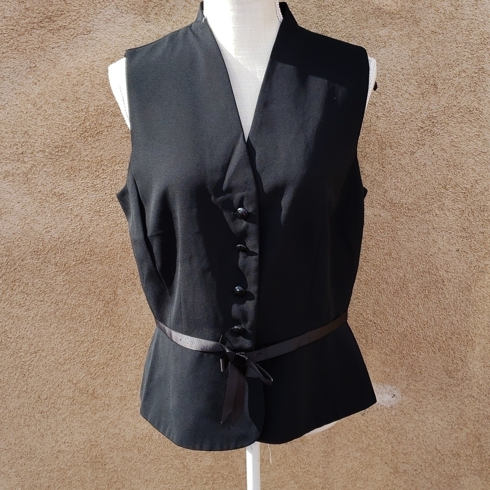 Sherri Martin black tie classy vest